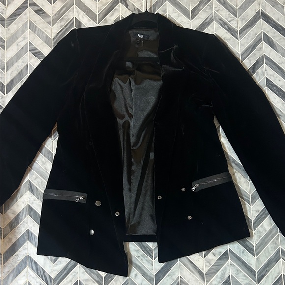 PAIGE Jackets & Blazers - PAIGE Women's Black Velvet Blazer